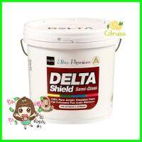 สีน้ำทาภายนอก DELTA SHIELD BASE A กึ่งเงา 1 แกลลอน (3.8 ลิตร)WATER-BASED EXTERIOR PAINT DELTA SHIELD BASE A SEMI-GLOSS 1GAL **ขายดีที่สุด**