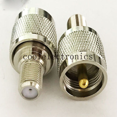 2pcs UHF PL259 Male to F Female Jack RF Coaxial Coax Cable Adapter Connector