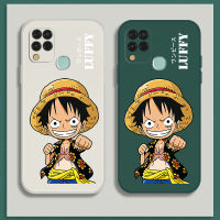 เคส Infinix Hot 10s NFC Case เคสซิลิโคนเหลวการ์ตูน Luffy การ์ตูน Luffys Flocking ฝาครอบโทรศัพท์ป้องกัน