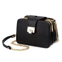 ZZOOI SWDF Spring New Fashion Women Shoulder Bag Chain Strap Flap Designer Handbags Clutch Bag Ladies Messenger Bags With Metal Buckle