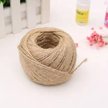 2mm Natural Fine Jute Twine Rope Vintage Hemp String Cord for DIY