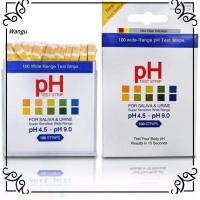 WANGU 100ct ความแม่นยำสูง แถบทดสอบ PH 4.5-9.0 ความไวสูง กระดาษลิตมัส เต็มช่วง ชุดทดสอบน้ำ ความเป็นกรดของร่างกายและความเป็นด่าง