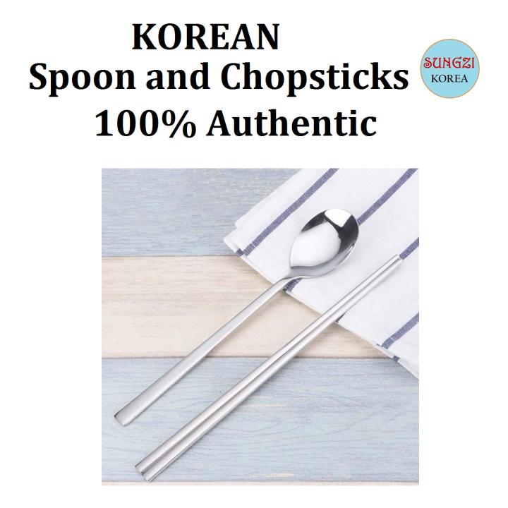 Korean Spoon and Chopsticks Set Lazada PH