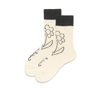 Breathable Spring Autumn Casual Socks Japanese Korean Style Cartoon Flower Women Socks Harajuku Kawaii Sports Socks