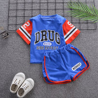 IENENS Boy Girls Sport Clothes Set Kids Casual Basketball Suit Short Sleeves Tops + Shorts Outfits Children Summer Clothing