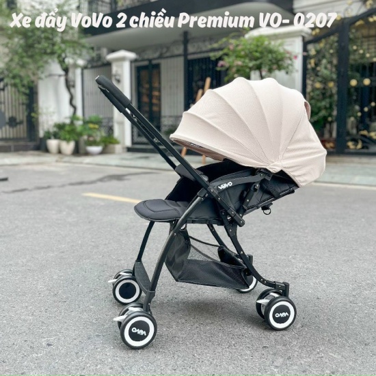 Xe đẩy trẻ em gấp gọn 2 chiều 3 tư thế vovo vo-0207 mẫu nâng cấp mới nhất - ảnh sản phẩm 3