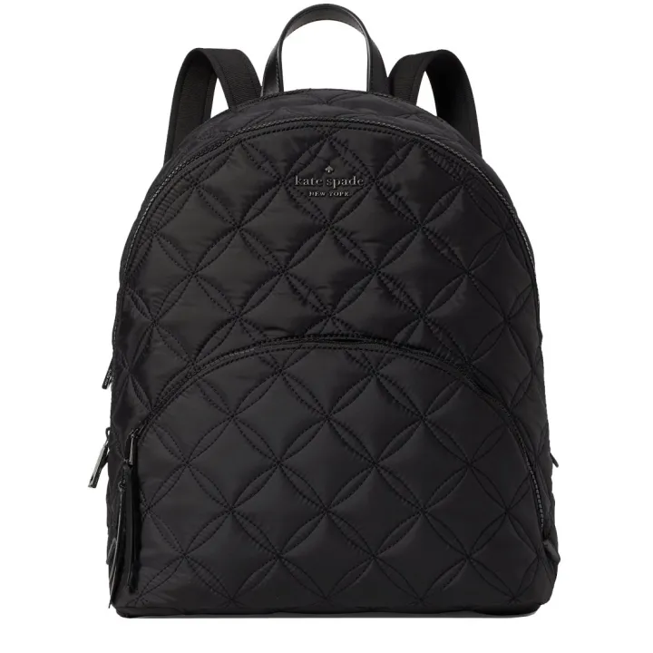 Kate Spade Karissa Nylon Quilted Large Backpack in Black | Lazada Singapore