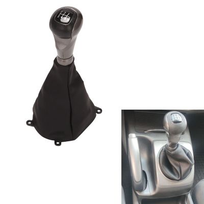 Gear Shift Knob Lever Stick Gaiter with Dust Cover for Honda Civic DX EX LX Model 2006-2011 Auto Accessories