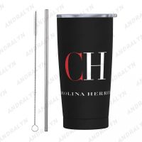 Carolina Herrera ขวดเก็บความร้อนแก้วความร้อนสแตนเลสสำหรับแก้วฉนวนอุณหภูมิกาแฟ Termica Tasse Cafe Termo