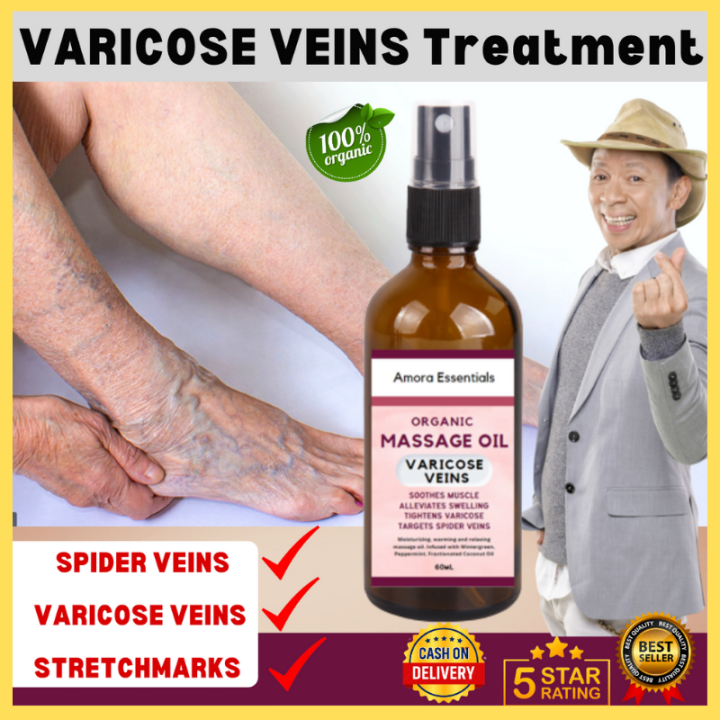 Amora Essentials VARICOSE VEINS Treatment 60mL Body Oil Varicose veins