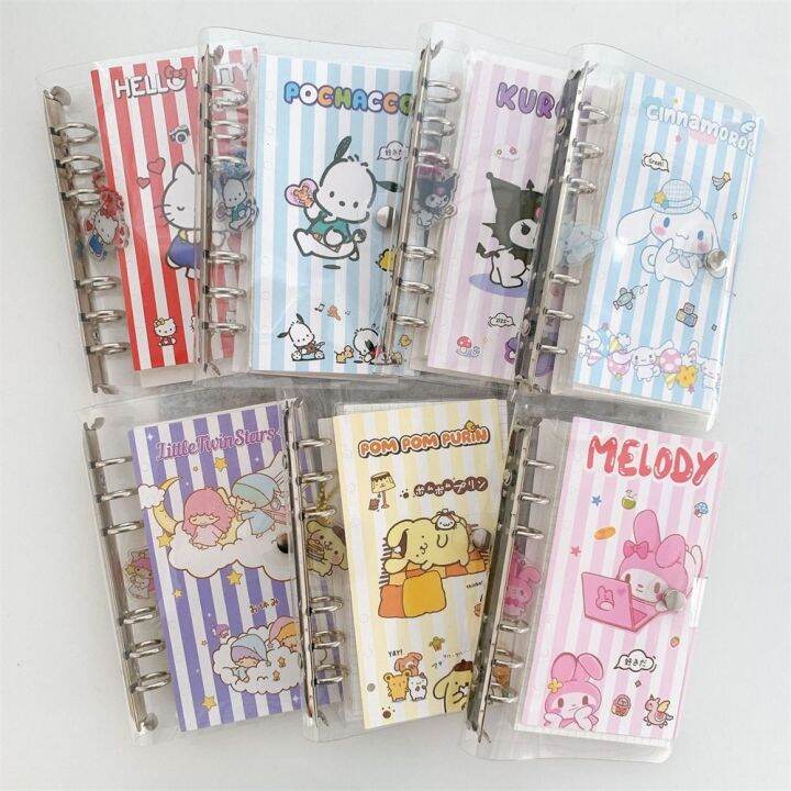 CRUTHAIGH Cute Rabbit Kawaii Melody 6 Rings Planner Book With Pendant ...