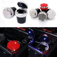 [COD] Diamond-studded car ashtray new with lights full of diamonds universal multi-functional