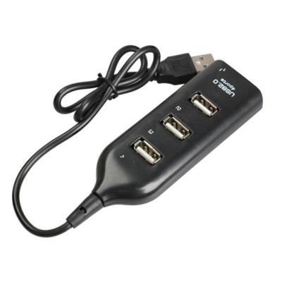 Hub USB Universal Kecepatan Tinggi 4 Port USB 2.0 Hub dengan Kabel Soket Hub Pola Kabel Kabel Pemisah Adaptor Kabel untuk Laptop PC