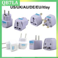 QB7LA Universal US/UK/AU/DE Plug Adapter USA To Euro Europe Travel Wall AC Power Charger Adapter Converter 2 Round Pin Socket