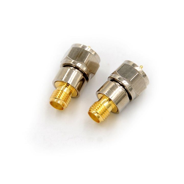 nickel-amp-gold-plated-f-type-male-plug-to-sma-female-jack-straight-rf-coaxial-adapter-connector-electrical-connectors