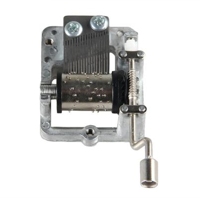 MINI Hand Cranking Music Movement ห้าเพลงเลือก DIY กล่องดนตรีตกแต่งบ้านของสะสม Mechanical Hand Crank Music Box-zptcm3861