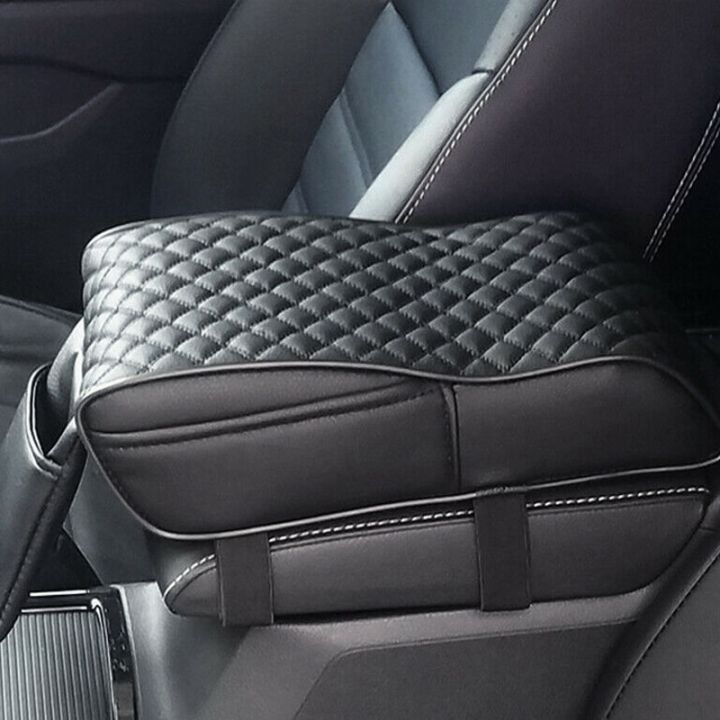 Leather Car Center Console Cover, Universal Armrest Pad Cover