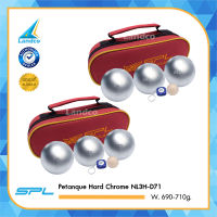 SPORTLAND ลูกเปตอง Petanque Hard Chrome NL3H-D71W [690 - 710g.] Set3+Bag(คละสี) (1750)