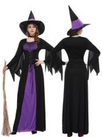 [COD] new cosplay female ghost witch costume purple dress suit stage