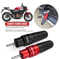 ♙✿ อุปกรณ์สำหรับมอเตอร์ไซค์ฮอนด้า CB500X CB500F CBR500R CB 500X 2013-2022อุปกรณ์ CNC อุปกรณ์ป้องกันล้มตัวเลื่อนไอเสียตัวเลื่อนแผ่นกันกระแทก