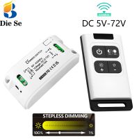 △☎ RF 433 Mhz Universal Wireless Smart Light Dimmer Switch Remote Control switch DC 5V 12V 24V 48V Relay Mini Receiver for Light