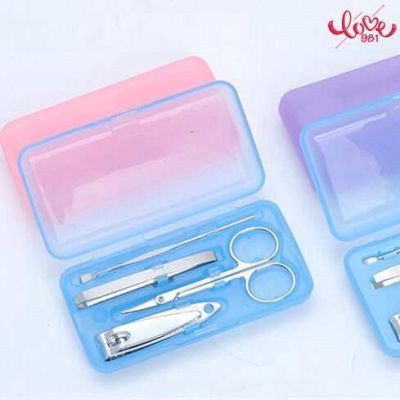 Nail Clipper Set 4 Piece Set Mini Set Box Nail Clipper Beauty Tool Gift Set Nail Clipper Manicure Set Manicure Tool Home Manicure Pedicure Manicure Tool指甲剪套装4件套 迷你套盒 指甲刀美容工具礼品套装 指甲钳 修甲套装 修指甲工具 家用修甲修脚刀 美甲工具 美甲清洁