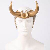 【FCL】❁ Ragnarok Loki Helmet Horns Costume Props for Adult Men Anime