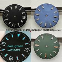 【YF】 28.5mm Modified Watch Repair Replacement EXP Dial Blue Luminous Surface Suitable for 2836/2824/2813/8215/8200/2813 Movement