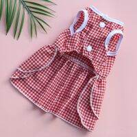 [COD] clothes pets dogs cats spring and summer thin section French style new skirt bowknot supplies factory