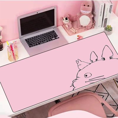 Totoro Large Gaming Mouse Pad Kawaii Keyboard Mat Mousepad Gamer Deskmat Desk Protector Pc Accessories Anime Cute Mouse Pads Xxl