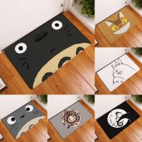 Welcome Waterproof Door Mat Cartoon Cute Totoro Kitchen Rugs Bedroom Carpets Decorative Stair Mats Home Decor Crafts