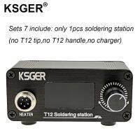 KSGER แท่นโซลด์ T12ขนาดเล็ก V3.1S STM32แบบทำมือชุดเชื่อมบัดกรีหัวเหล็กเครื่องความร้อนอย่างรวดเร็วสังกะสีแบบตั้งได้