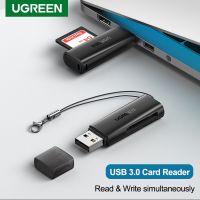 Ugreard 2 In 1 USB เครื่องอ่าน USB ไปยัง SD ไมโครการ์ดเอสดีทีเอฟการ์ดรีดเดอร์ USB สำหรับคอมพิวเตอร์แล็ปท็อปอุปกรณ์เสริมเครื่องอ่านสมาร์ทการ์ดการ์ดรีดเดอร์ SD