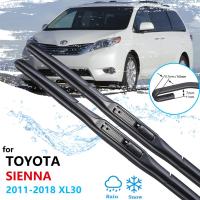 ใบพัดไม้เช็ดรถสำหรับ Toyota Sienna XL30 2011 ~ 2018กระจกบังลมที่ปัดน้ำฝนอุปกรณ์เสริมรถยนต์2012 2013 2014 2015 2017 2016