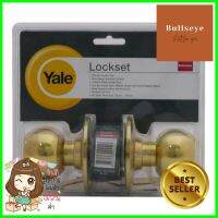 ลูกบิดทั่วไป YALE KN-VCA52277US3 หัวกลม สีทองเหลืองYALE KN-VCA52277US3 BRASS ENTRANCE KNOB **คุณภาพดี**