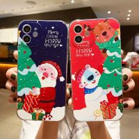 ✓ Christmas Color painting case for iPhone13 iphone12 PRO MAX iPhone11 iPhone X XR XS 6 7 8 se 2020 couple phone case lovely cute