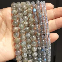 AAA Natural Gray Flash Labradorite Stone Beads Loose Spacer Beads For Jewelry Making Diy Charm Bracelets Necklace 4 6 8mm 15Inch