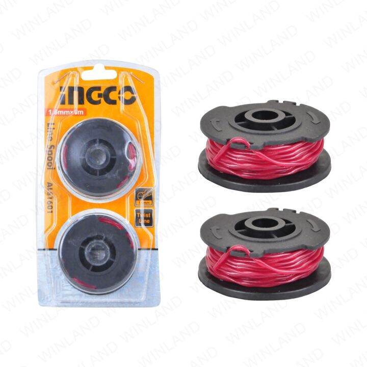 INGCO by Winland 2pcs 1.6mm x 5m Twist Line Spool for GT3501 Grass ...