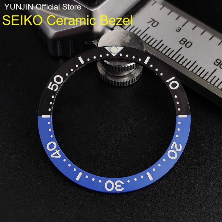* Flat Ceramic Bezel Insert SEIKO Substitute Watch Insert Ring  Luminous Celebrities Watch Accessories 