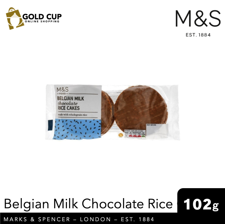 Marks & Spencer Food Belgian Milk Chocolate Rice Cakes 102g Lazada PH