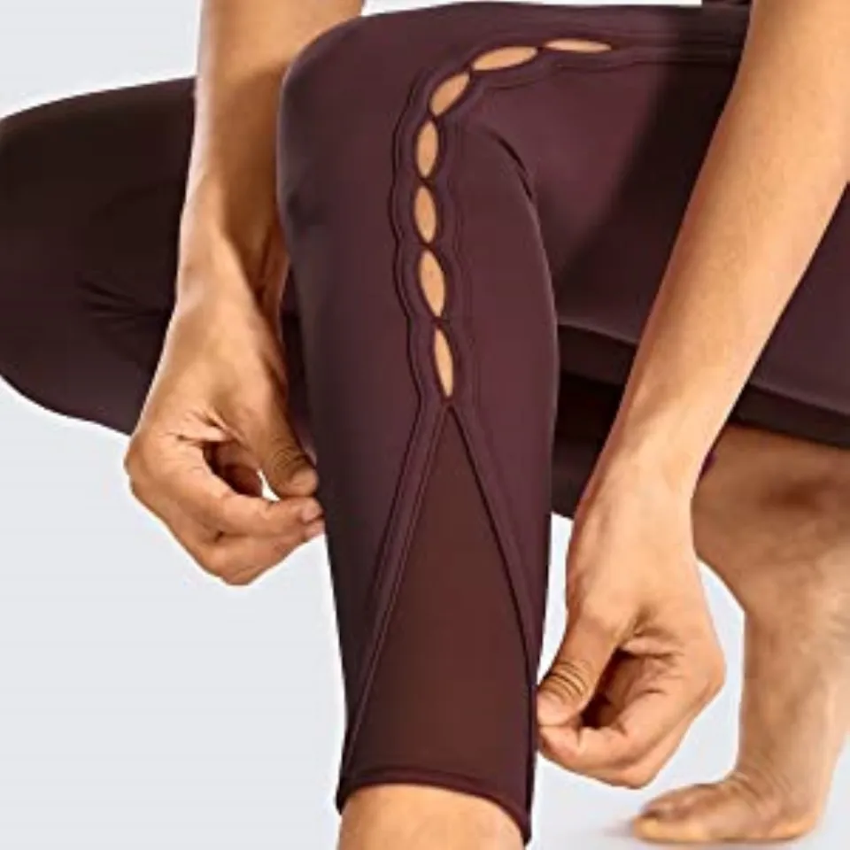 Crz Yoga Women's High Waisted Workout Pants 7/8 Yoga Leggings With