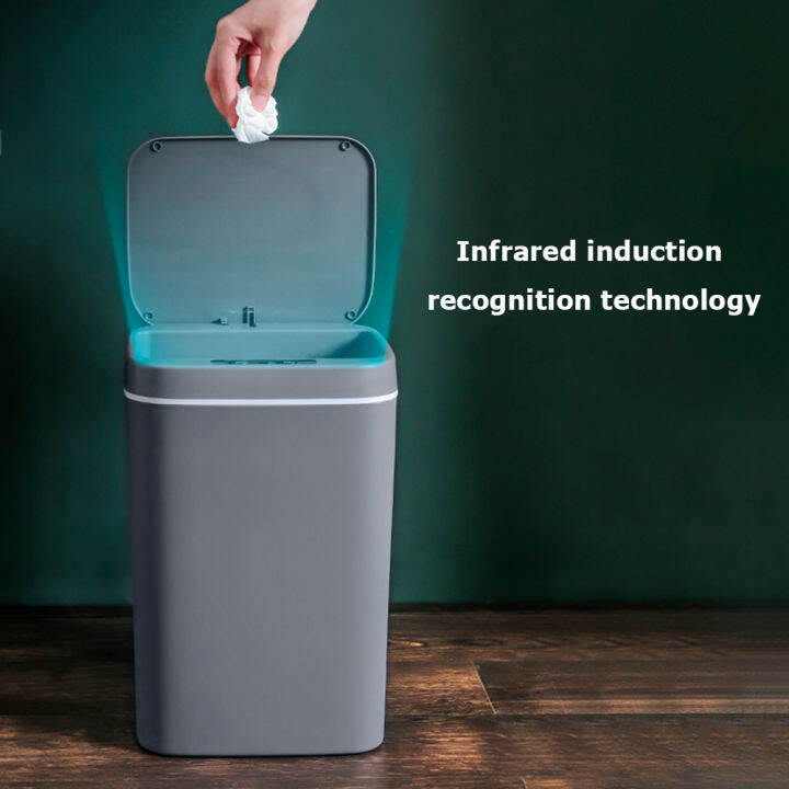 14L Automatic Touchless Smart Infrared Motion Sensor Rubbish Waste Bin Kitchen Trash Can Garbage