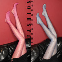 【 Cw】seamless Oil Pantyhose สำหรับผู้หญิง Aurora Polka Dot Shinny ถุงน่อง Silky เซ็กซี่ไนลอน Dotted Pantyhose เนื้อ Light Tights ร้านขายชุดชั้น