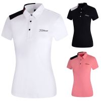 TIT New Style Spring Summer Golf Clothing Ladies Short-Sleeved T-Shirt Casual Sports Versatile Breathable Quick-Drying Non-Iron T2304