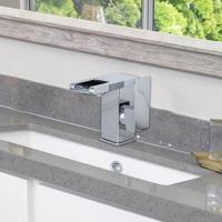 TOOLUP Bathroom Sink Faucet Waterfall Brass Vanity Faucet Bath Basin Mixer Taps
