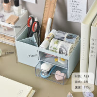 Creative Pen Holder Storage Box ins Office Desk Surface Panel Clutter Organizing Box Student Minimalist Drawer Stationery Storage B