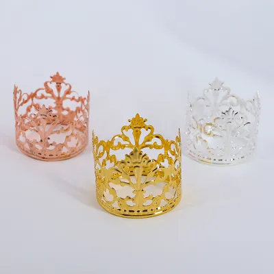 Crown Cookie Cutter Set Crown Cupcake Liners Birthday Crown Cake Topper Festival Dessert Decoration Party Crown Cupcake Toppers