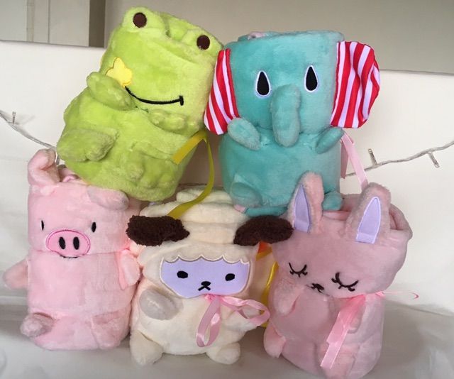 ตุ๊กตาผ้าห่มนุ่ม-ผ้าห่มพกพา-ลายสัตว์-ของขวัญ-น่ารัก-animals-blanket-worldwearing