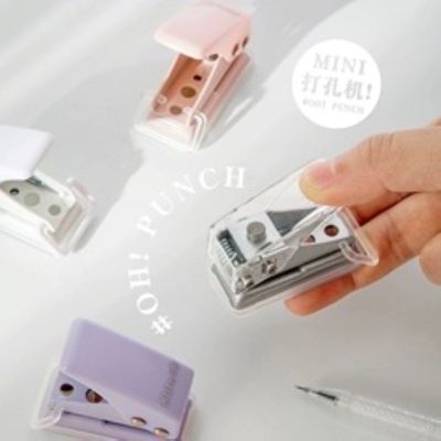 【CC】 Hole Puncher Ins Simplicity Color Punch Small 6mm Paper Puches Scrapbooking Binding Supplies