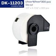 Dk 1 cuộn loạt giấy nhiệt Tương thích cho anh trai máy in nhãn giấy trắng